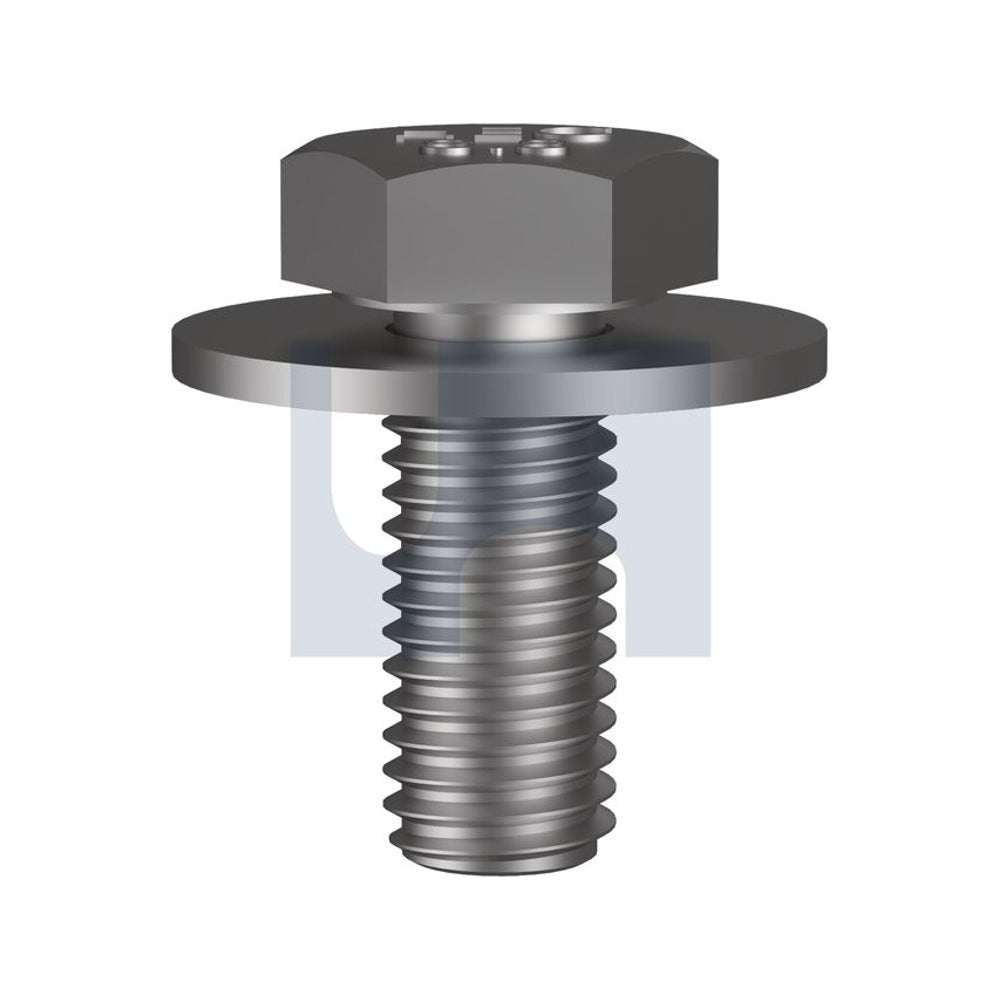 Sems Hex Bolt Flat Washer ZP As1110.1/Cl 8.8 M10 25 - Pk 100_40091995_LRBH88ZCM100025
