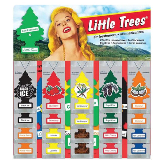 Air Freshener Little Trees Assorted 24 Card 279860 HS-13254