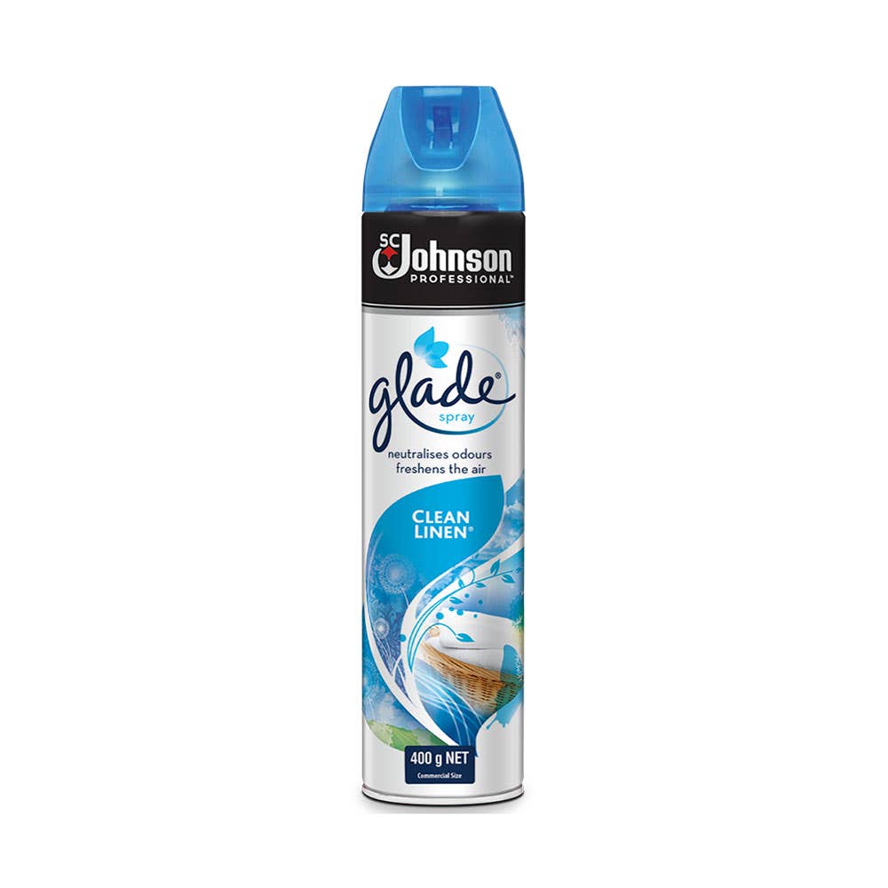 Glade Air Freshener Clean Linen 400g Aerosol 299019 372949