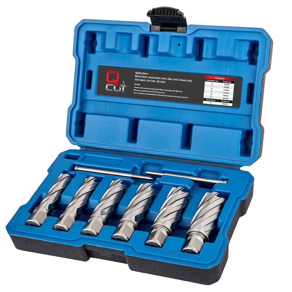 Annular Cutter Set 50mm Depth 14 - 26mm 8 Piece 49480950 ALHSSM-SET