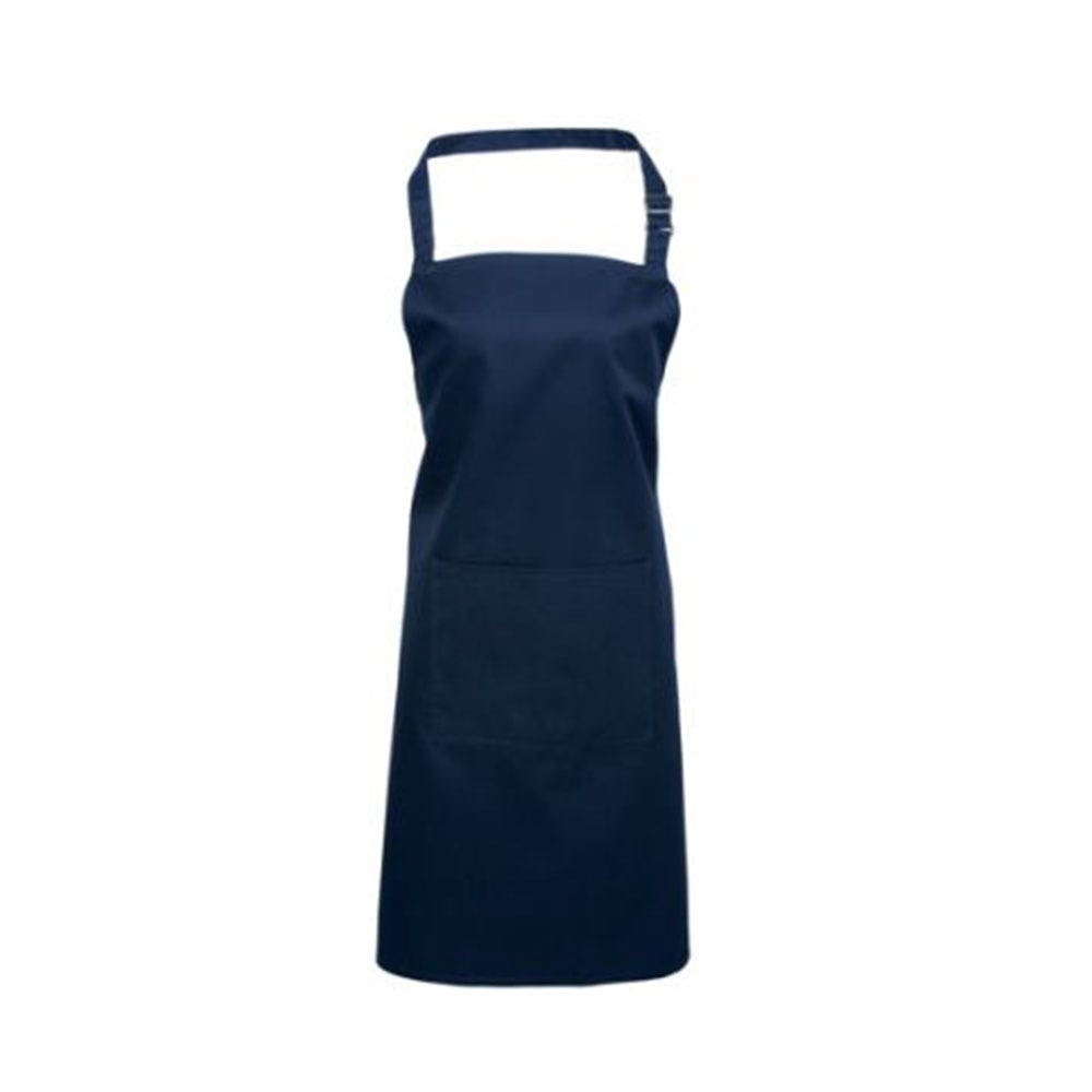 Cotton Drill Apron Bib Pocket Navy 79907033 A-C4
