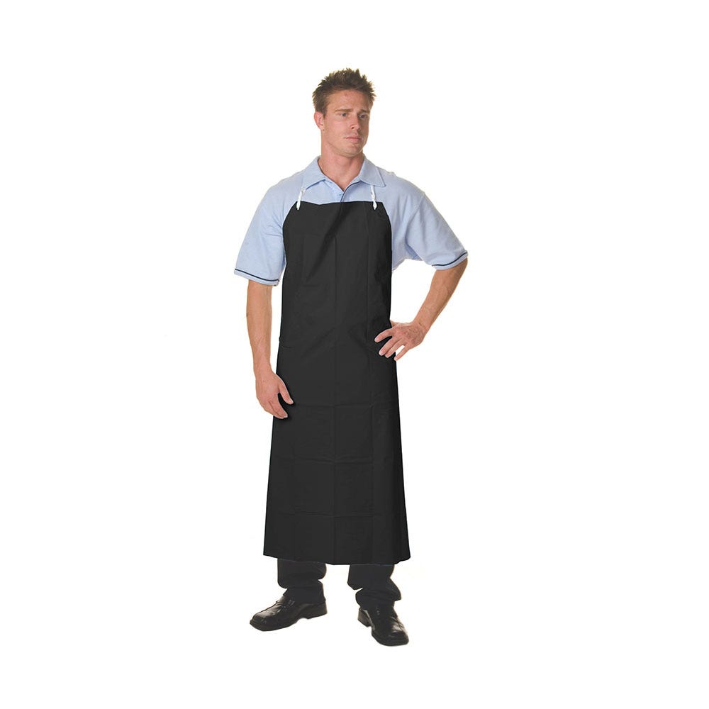 PVC Full Bib Apron Black 85 x 115cm 79904236 2701-BLK-L