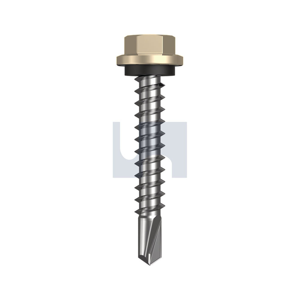 Metal Sds Hex Head + Washer Paperbark - Cl4 As3566 #14-10 42 - Pk 1000_40095341_TPAM4SH1410042