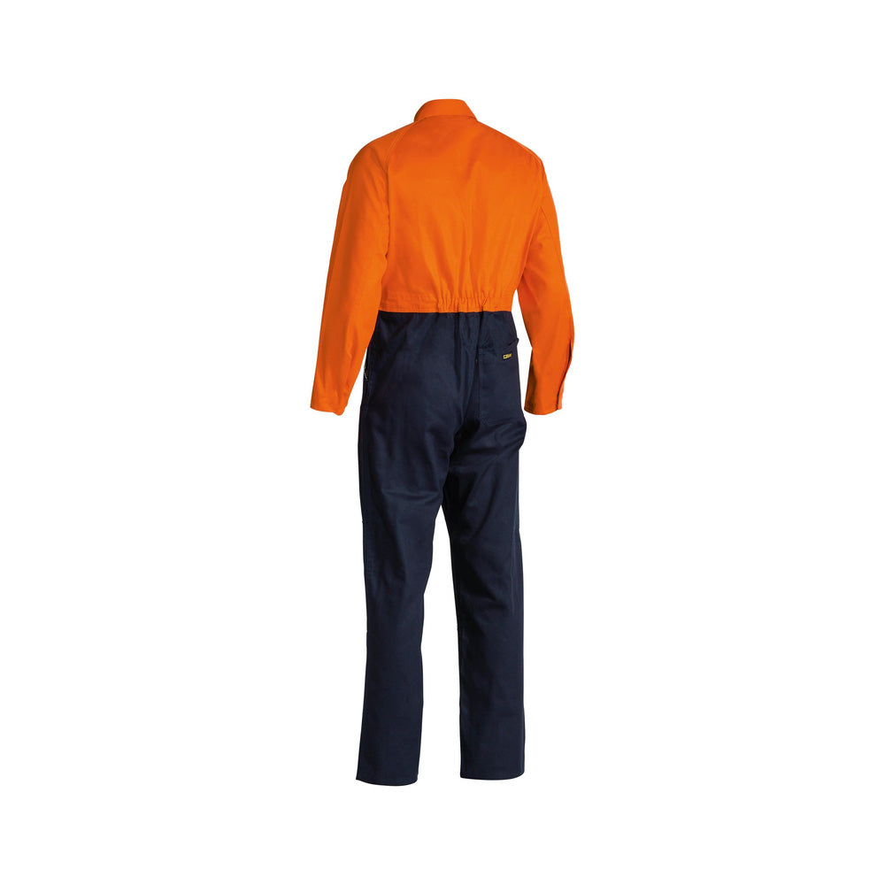 Coveralls Cotton Drill 310gsm Hi-Vis Orange/Navy 94L Bisley_90010893_BC6357_TT02L94
