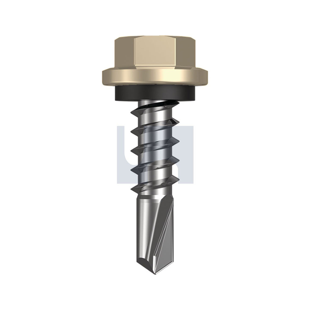 Metal Sds Hex Head + Washer Paperbark - Cl4 As3566 #14-10 25 - Pk 1000_40095340_TPAM4SH1410025