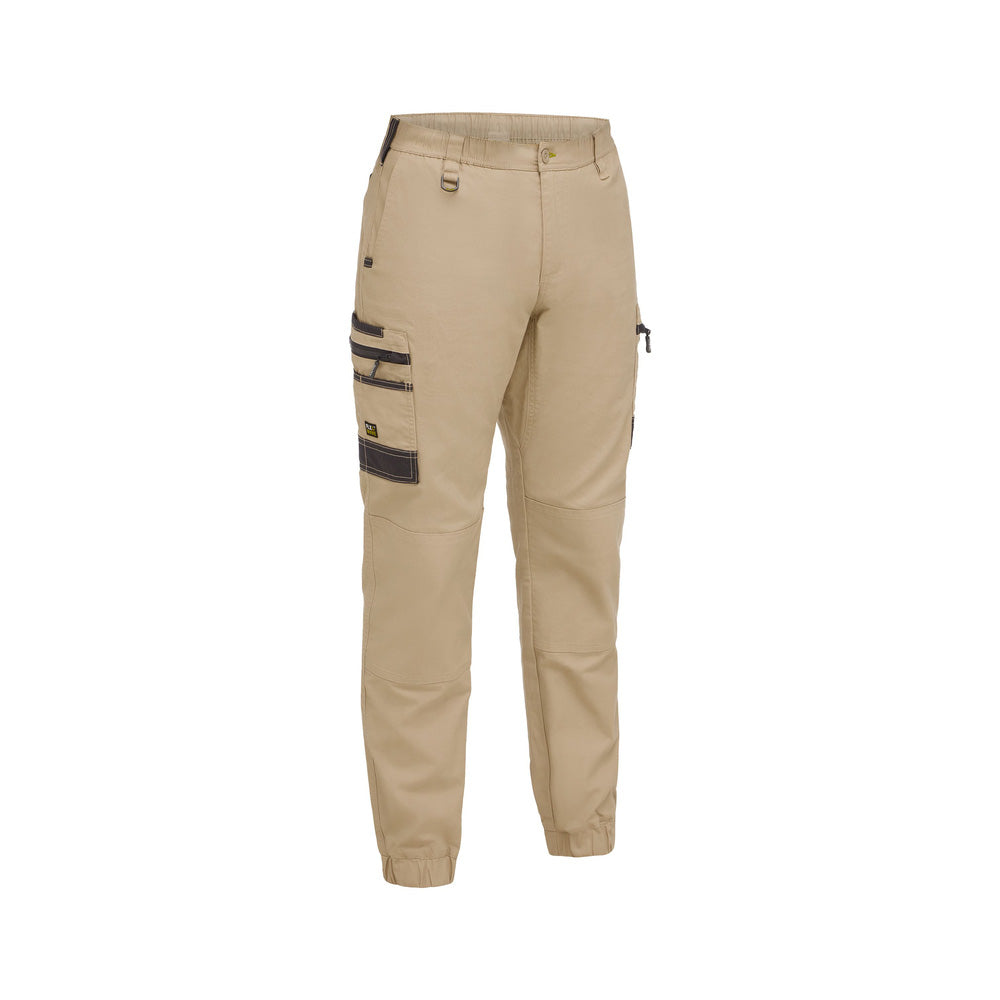 Pants Cargo Cuffed Cotton 280gsm Stone 102R Bisley_40114759_BPC6237_BSTNR02