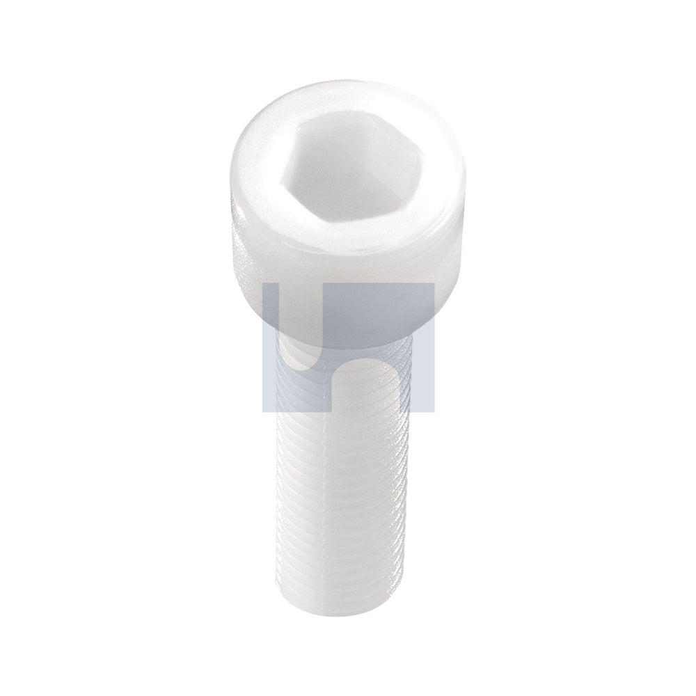 Socket Head Cap Screw Nylon Natural Din 912/Nylon M12 20 - Pk 25_40100071_SH66PCM120020