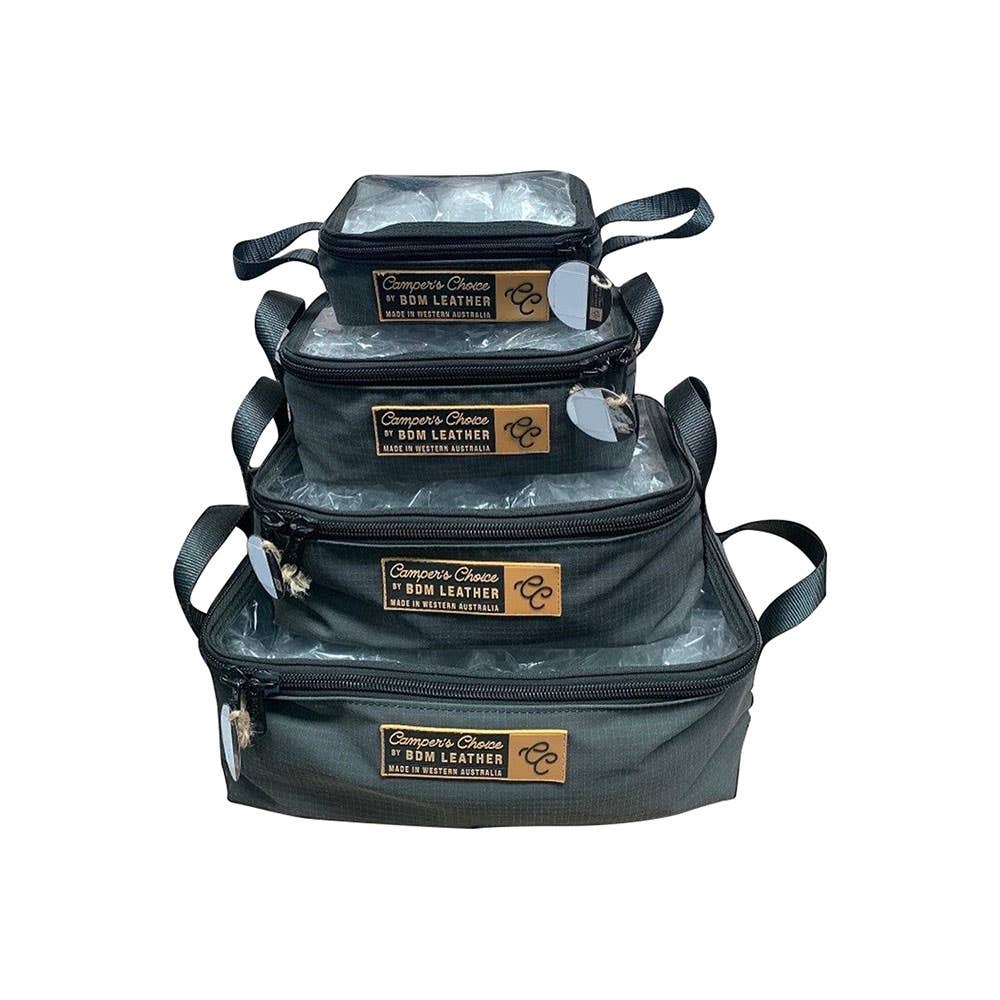 Canvas Storage Bag With Clear Top Charcoal 15L 40030665 11003