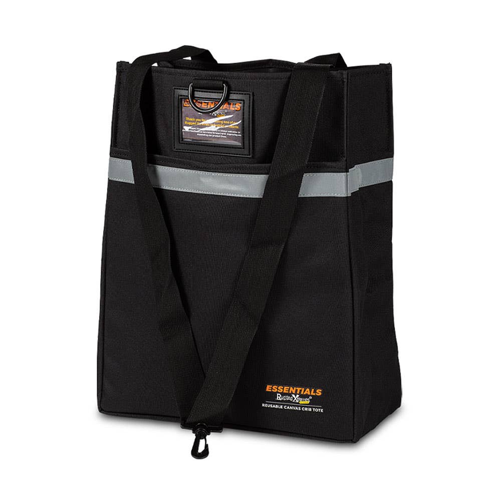 Bag Essentials Re-Usable Canvas Crib Tote Black 40026058 RXES05R406BK