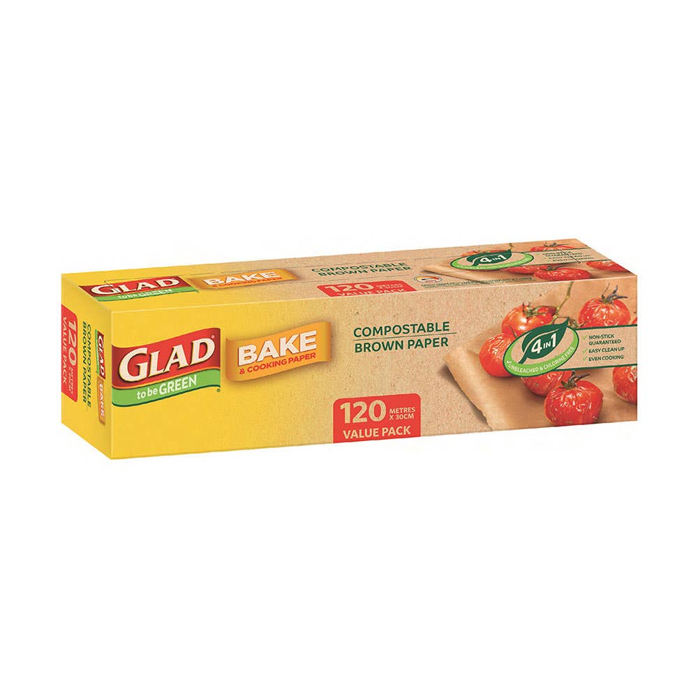 Glad&reg; Compostable Baking Paper 300mm x 120m 40034312 UB120/6