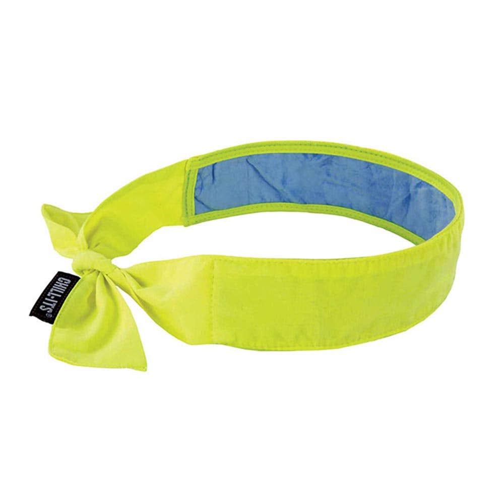 6700CT Chill-Its Evaporative Cooling Bandana With Tie Closure Lime 36001126 12566