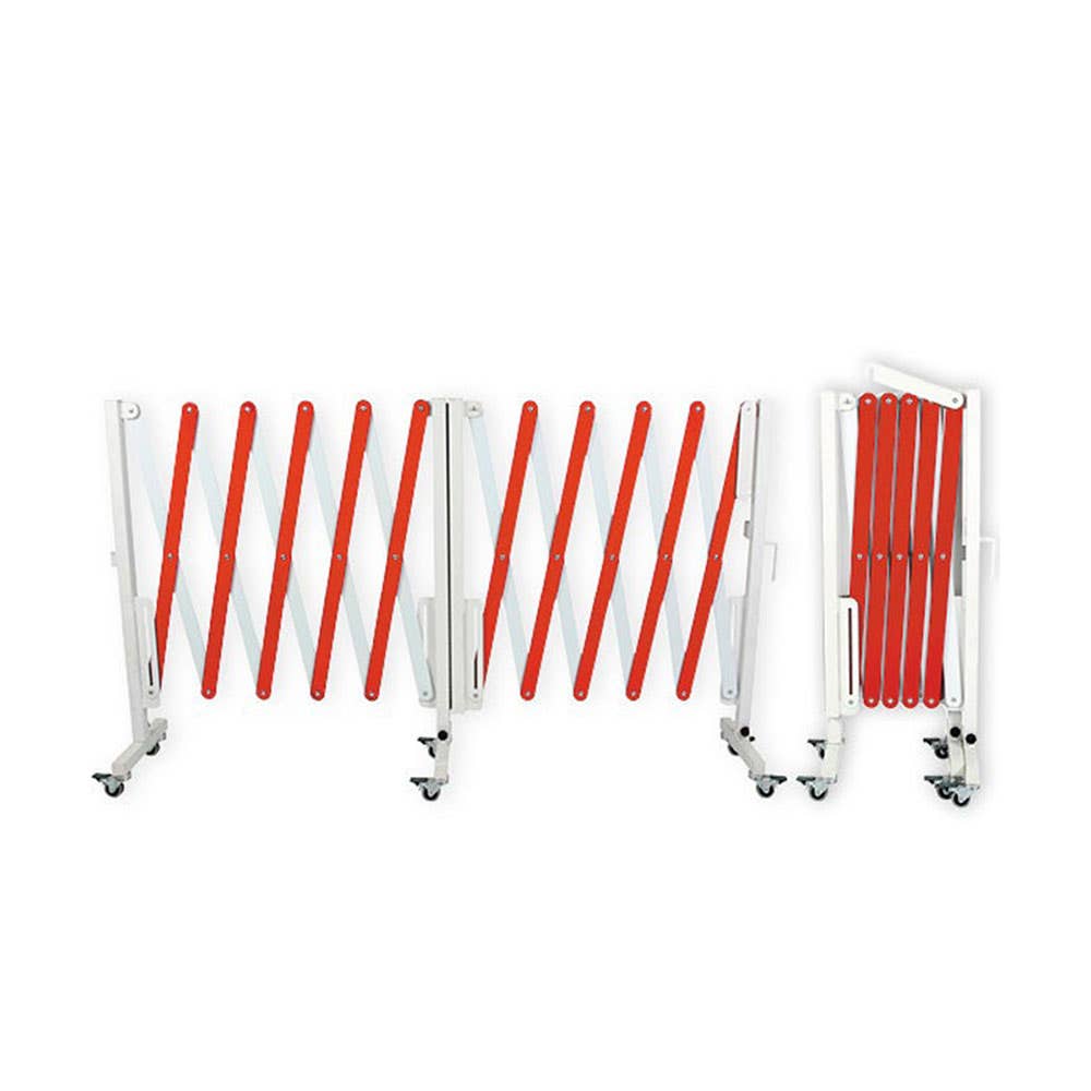 Aluminium Mobile Expanding Barrier Red/White 5m 455562 A3311