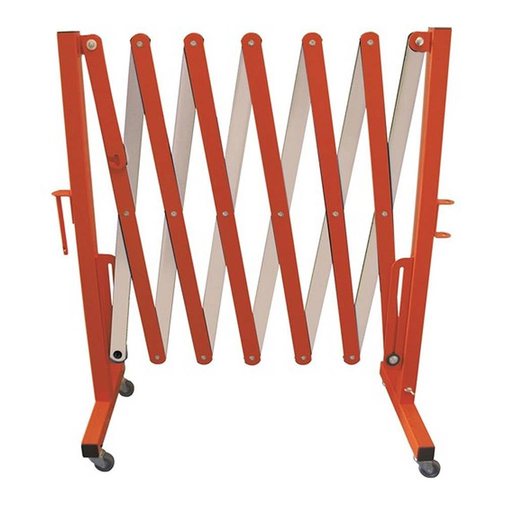 Expanding Crowd Barriers Steel Red/White 3.45 x 1.05m 245621 PEXBRW