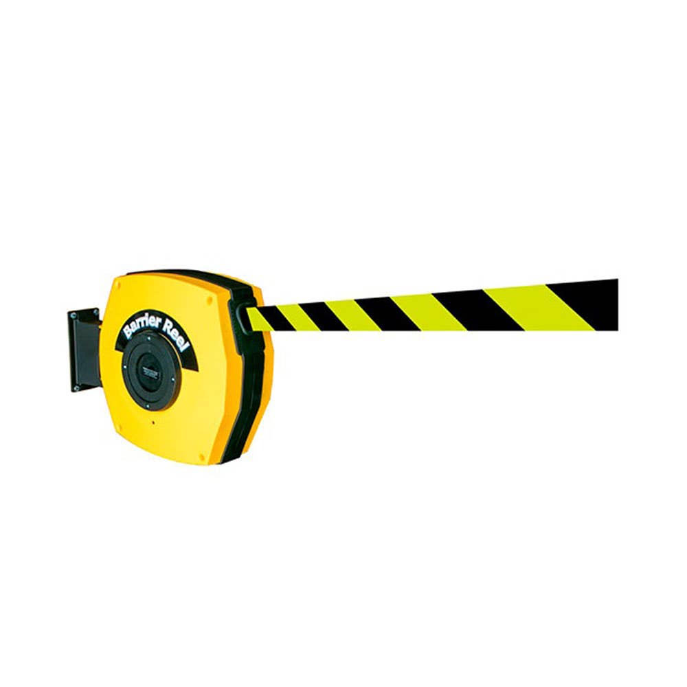 Hi-Vis Barrier Reel Fluoro Yellow/Black 15m 300531 A3991