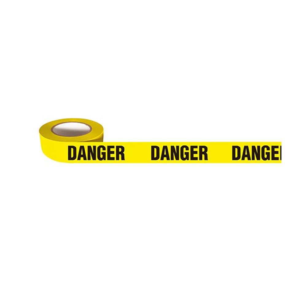 Barrier Tape DANGER Yellow 75mm x 60m 147319 A0046
