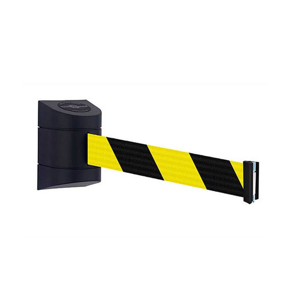 Tensabarrier Magnetic Wall Mount Webbing Tape Black/Yellow 7.7m 166196 A1696