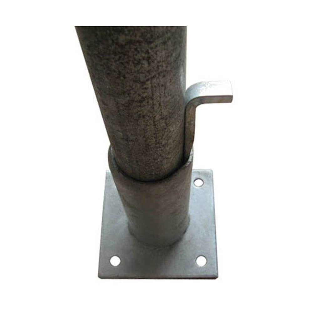 Galvanised Base Plate & Fixing Pin For Poles & Bollard 60mm 303587 A3317