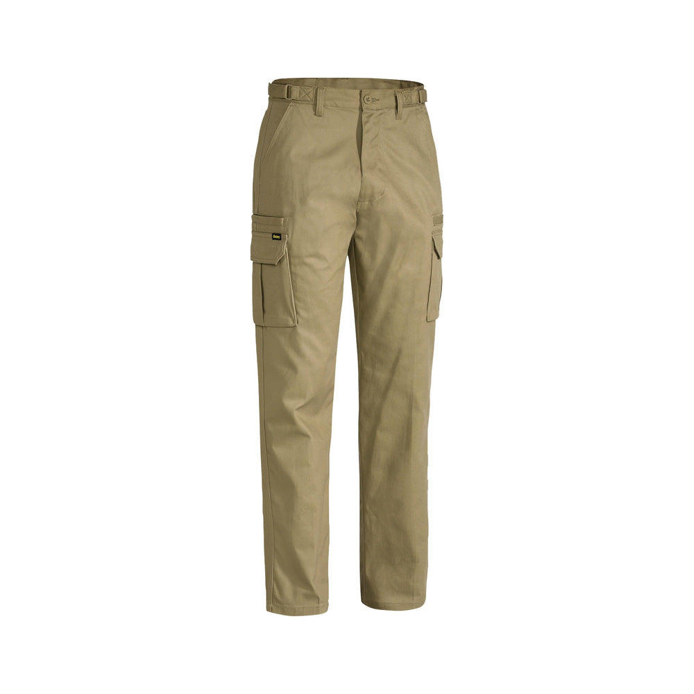 Pants Cargo 92ST Khaki Cotton Drill 310gsm 8 Pocket Bisley_90012415_BPC6007_BCDRS92