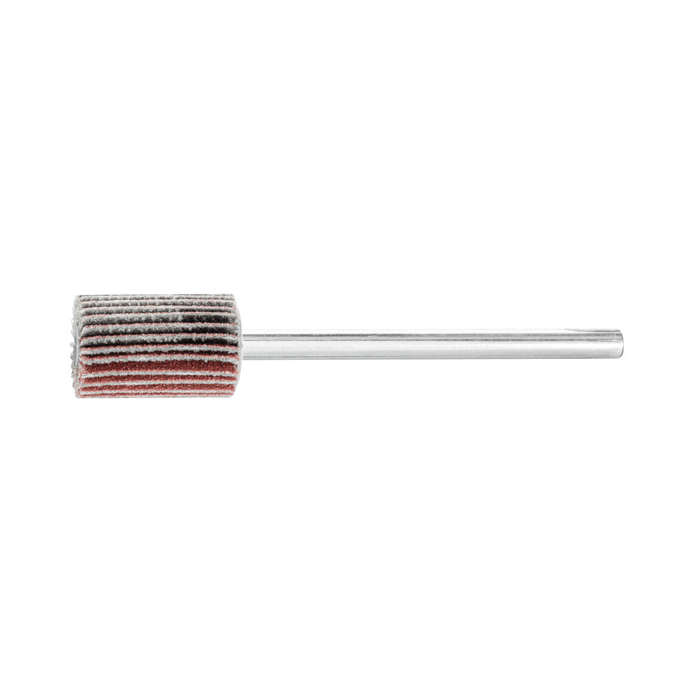 Alum oxide mounted flap wheel F 10x15 mm shank 3 mm A180 fine grind/finish_40108241_44400016
