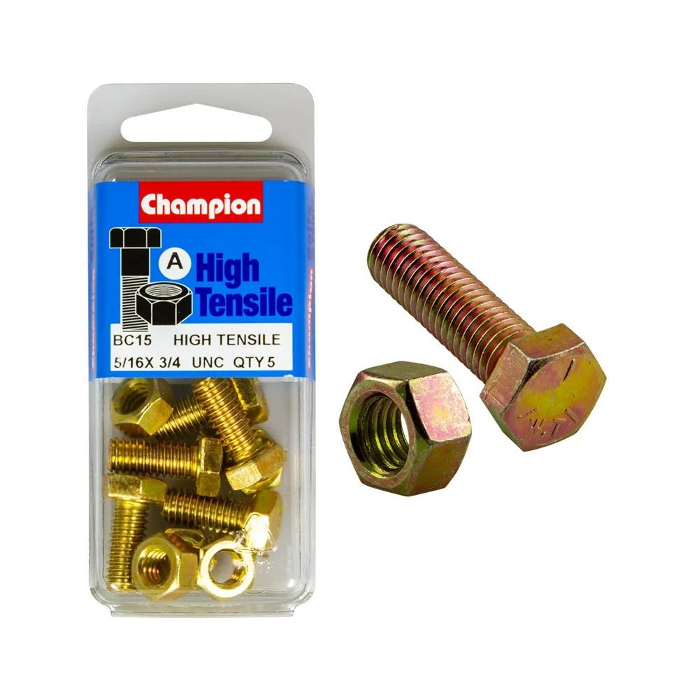 Screw Set + Nut UNC Fully Threaded 3/4 x 5/16'' Blister Pack_60039554_BC15