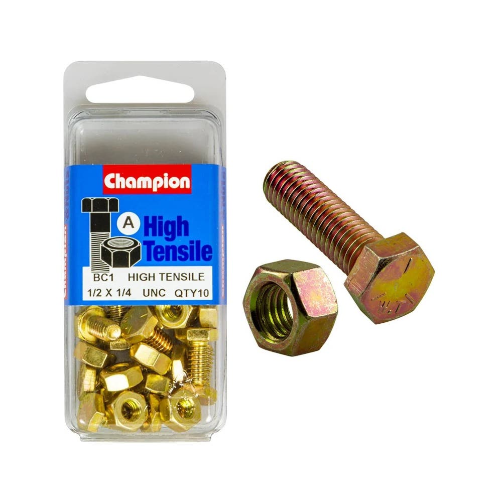 Screw Set + Nut UNC Fully Threaded 1/2 x 1/4'' Blister Pack_60039551_BC1