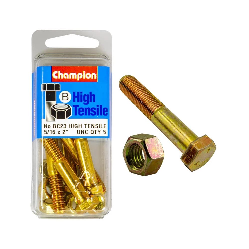 Screw Set + Nut UNC 2 x 5/16'' Blister Pack_60039559_BC23