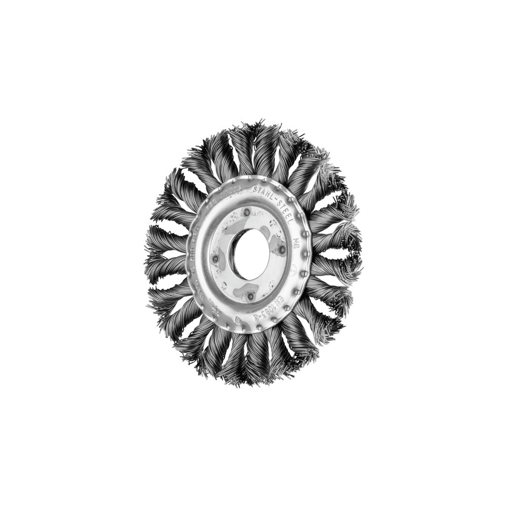 COMBITWIST wheel brush knotted RBG 115x12x22.2 mm steel wire 0.50 mm_40108172_43312011