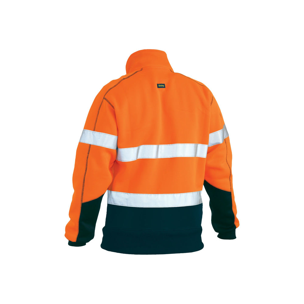 Jumper Pullover Poly Fleece 300gsm 3M Tape Hi-Vis Orange/Navy XS Bisley_30008757_BK6989T_TT05XS