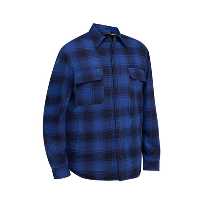 Jacket with Sherpa Lining Cotton 190gsm Blue Check 2XL Bisley_40114103_BJ6101_CBLU2XL