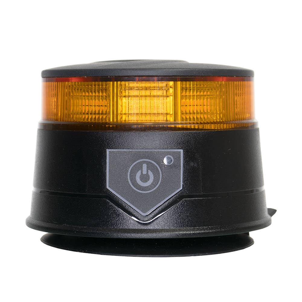 Rechargeable Nano LED Beacon wtih Magnetic Base & Remote Control Amber 40036821 LBN016ABM-RRC
