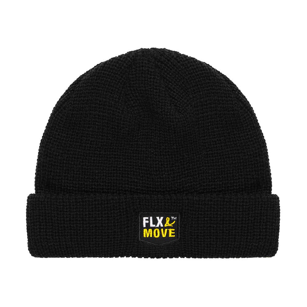 Beanie OSFA Black Acrylic FLX & MOVE Bisley 493122 BBEAN69 BBLKONE