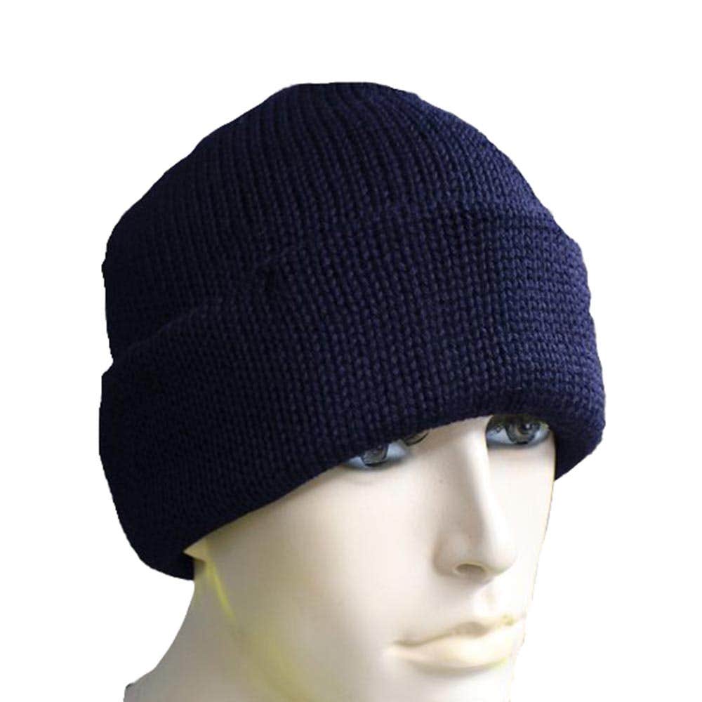 Beanie Wool Folded Navy 724 446435 724-NAVY