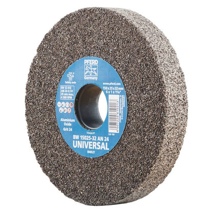 Pferd 150mm Black Aluminium Oxide Bench Type Grinding Wheel 36004056 39008422