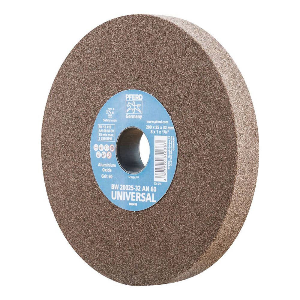Wheel Grinding Bench Aluminium Oxide AN Universal 200 x 25mm 60G Pferd 36004060 39008441