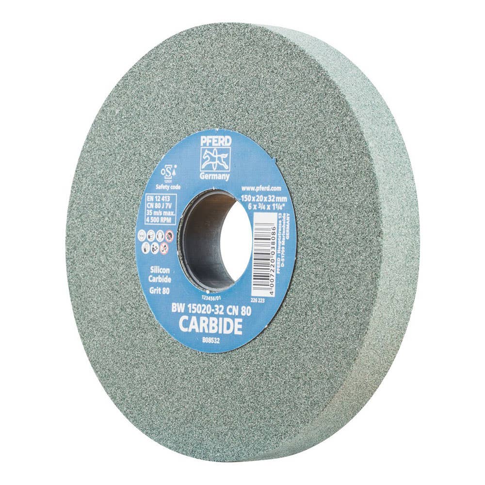 Pferd 150mm 80 Grit Green Silicon Carbide Bench Type Grinding Wheel 36004069 39009724