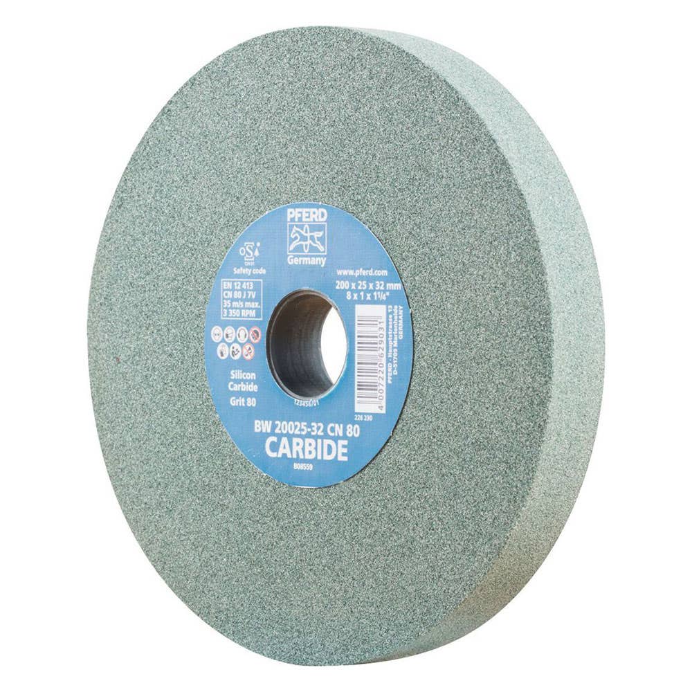 Pferd 200mm 80 Grit Green Silicone Carbide Bench Type Grinding Wheel_36004064_39009727_NLA