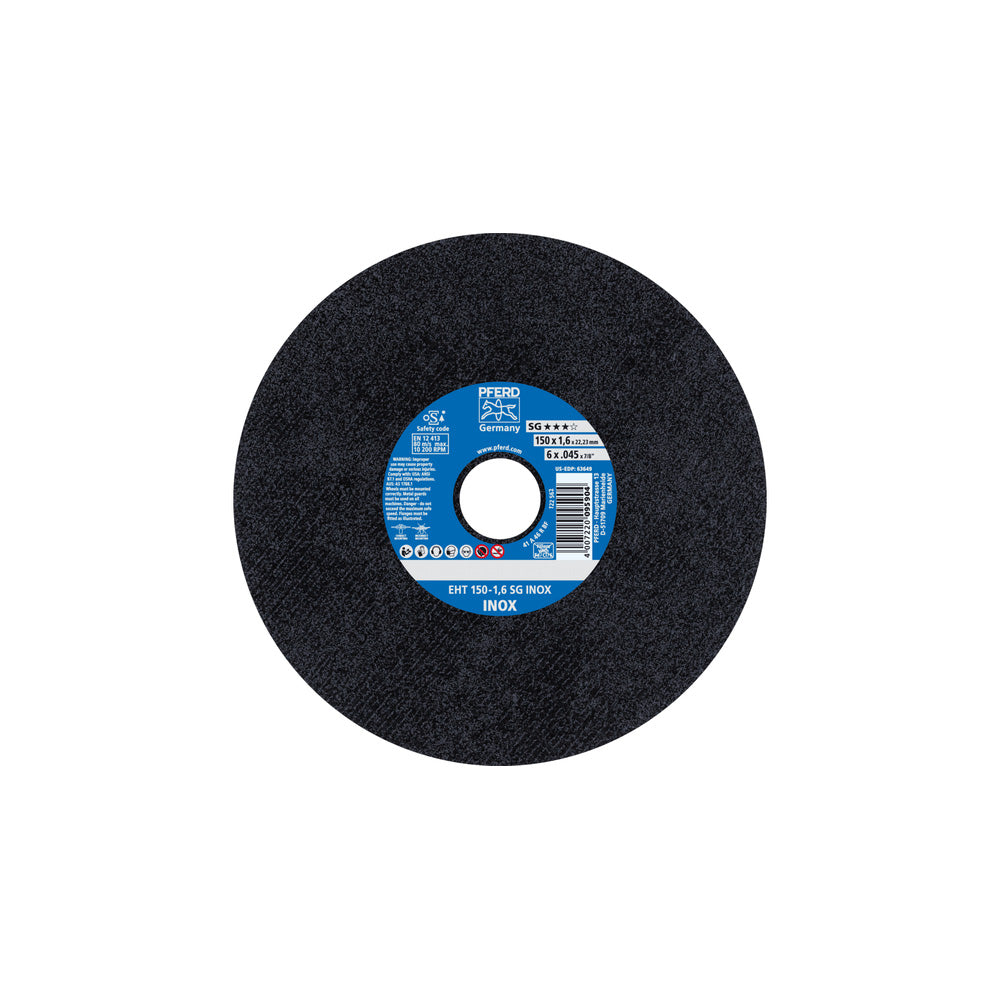 Cut-off wheel EHT 150x1.6x22.23mm flat Performance Line SG INOX SS_40108536_61342124