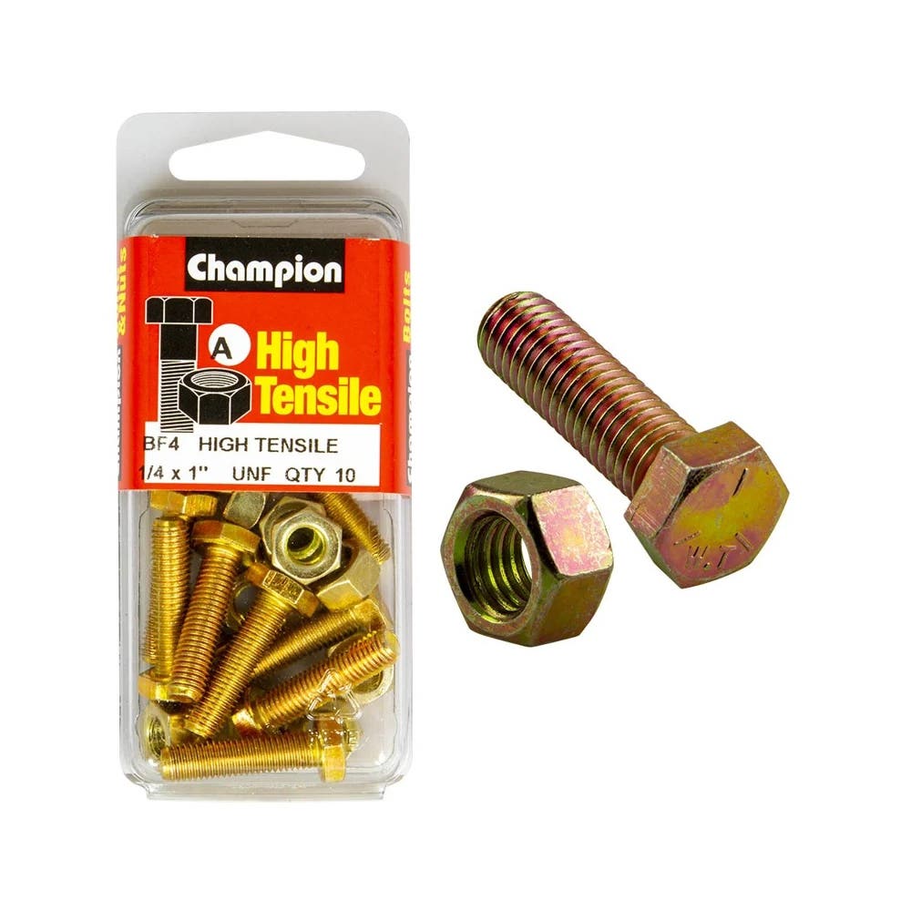 Screw Set + Nut UNF Fully Threaded 1 x 1/4'' Blister Pack_60039589_BF4