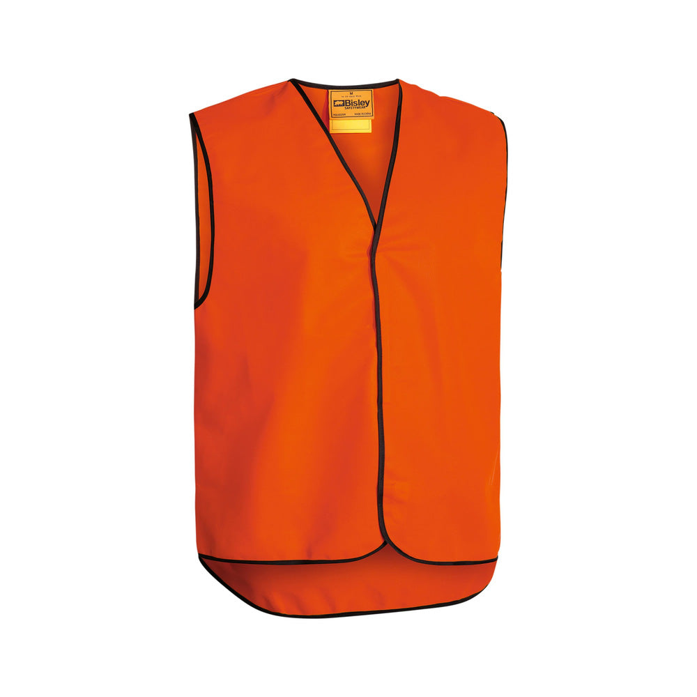 Vest Safety 100% Polyester 120gsm Orange Medium Bisley_40007676_BK0345_BF61M