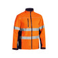 Jacket Soft Shell 310gsm 3M Tape Hi Vis Orange/Navy Large Bisley_31201126_BJ6059T_TT02L