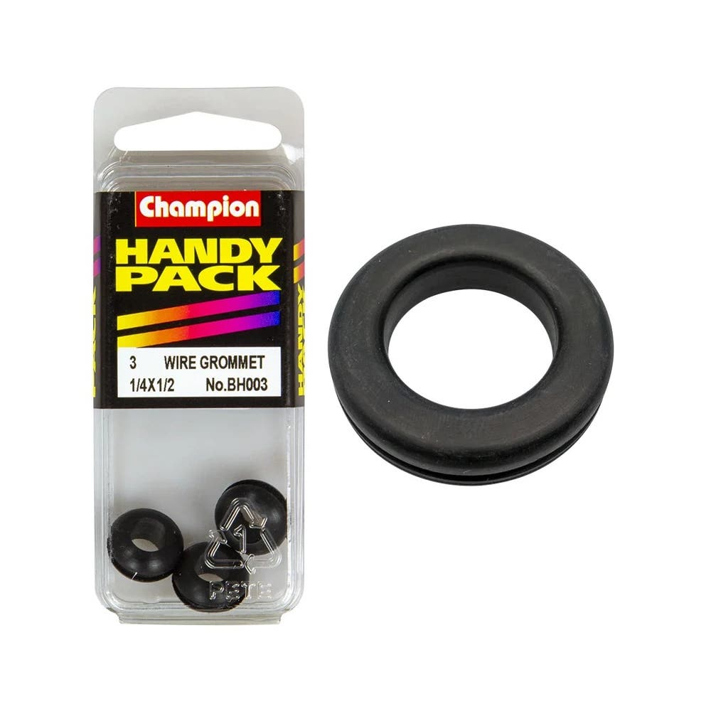 Grommet Wiring Rubber 1/4 x 1/2'' Blister Pack_60039595_BH003