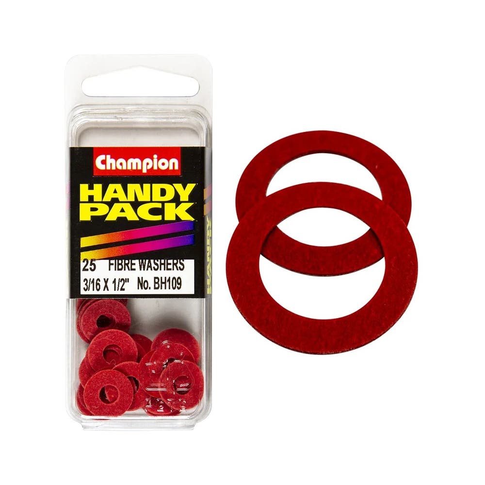 Washer Fibre 1/32'' Thick 3/16 x 1/2'' Blister Pack_60039639_BH109