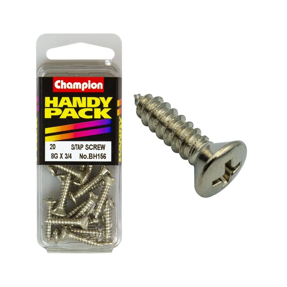 Screw Pan Head Self Tapping 8G x 3/4'' Blister Pack_60039645_BH156