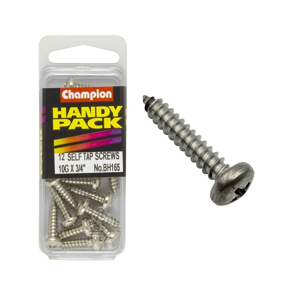 Screw Pan Head Self Tapping 10G x 3/4'' Blister Pack_60039648_BH165