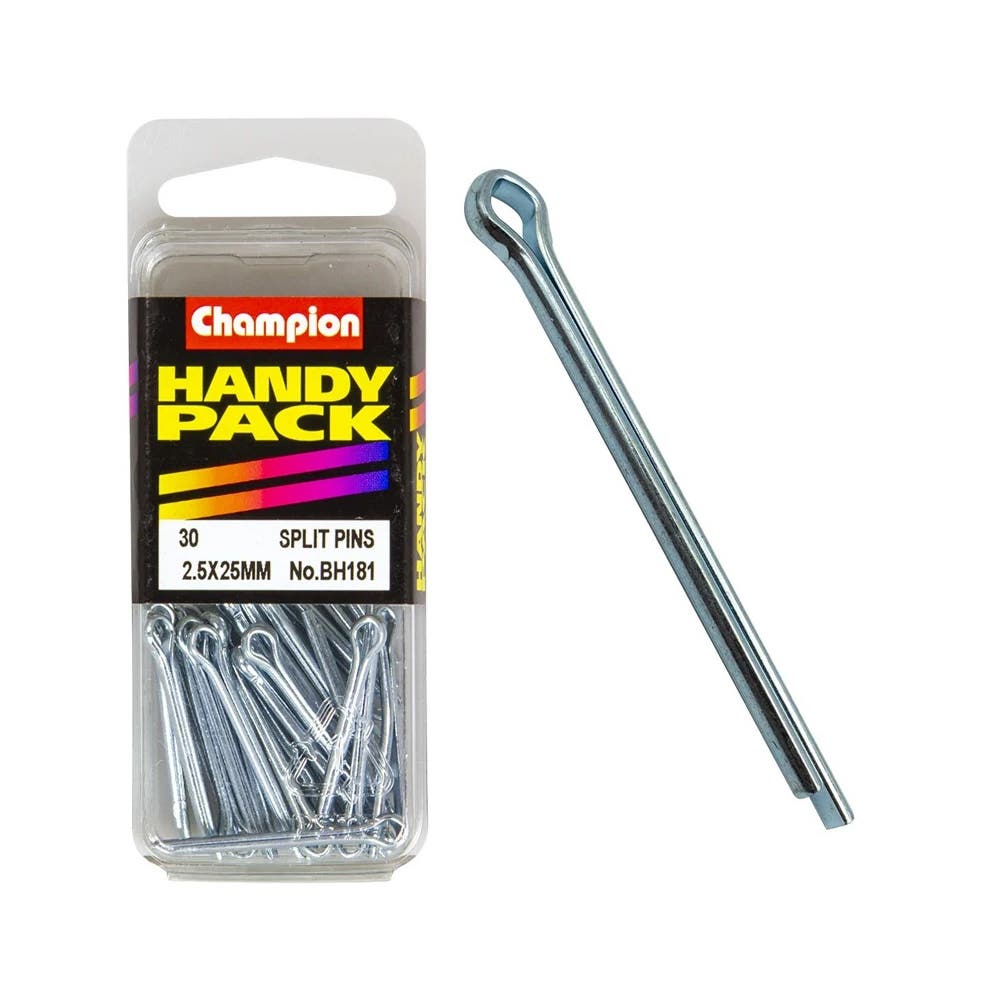 Pin Split 2.5 x 25mm Blister Pack_60039658_BH181