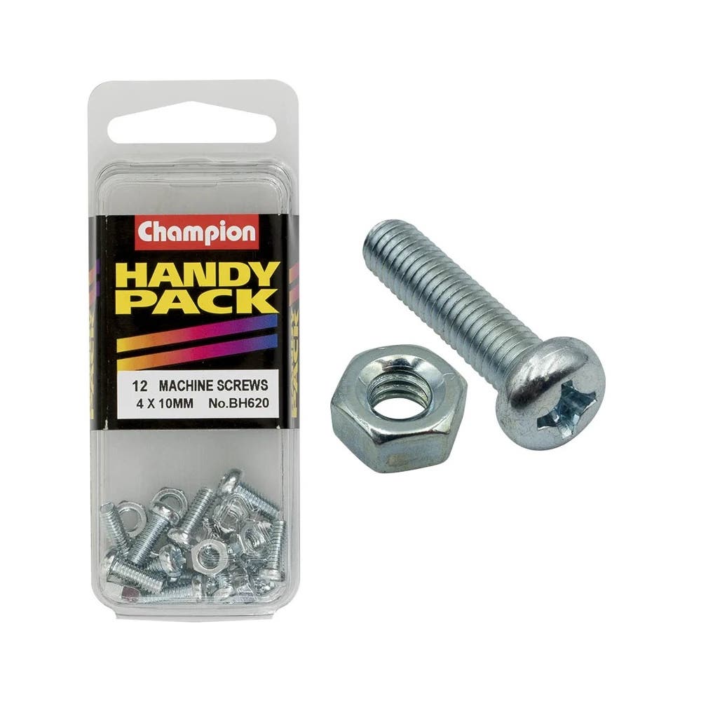 Screw Machine Metric 4 x 10mm Blister Pack_60039680_BH620