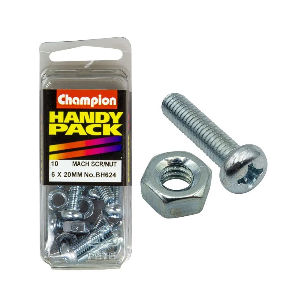 Screw Machine Metric 6 x 20mm Blister Pack_60039683_BH624