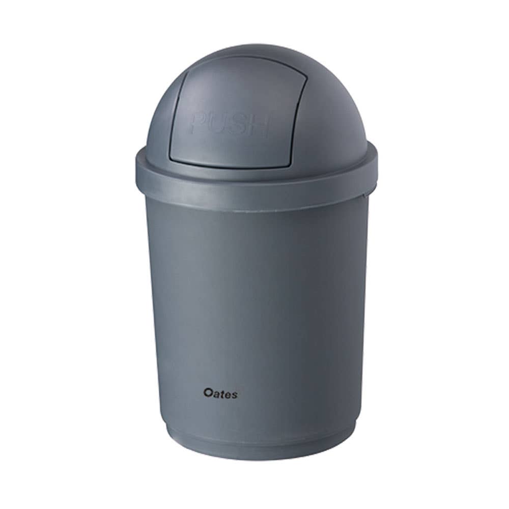 Domed Swing Lid Rubbish Bin 28L Grey 40039911 165945