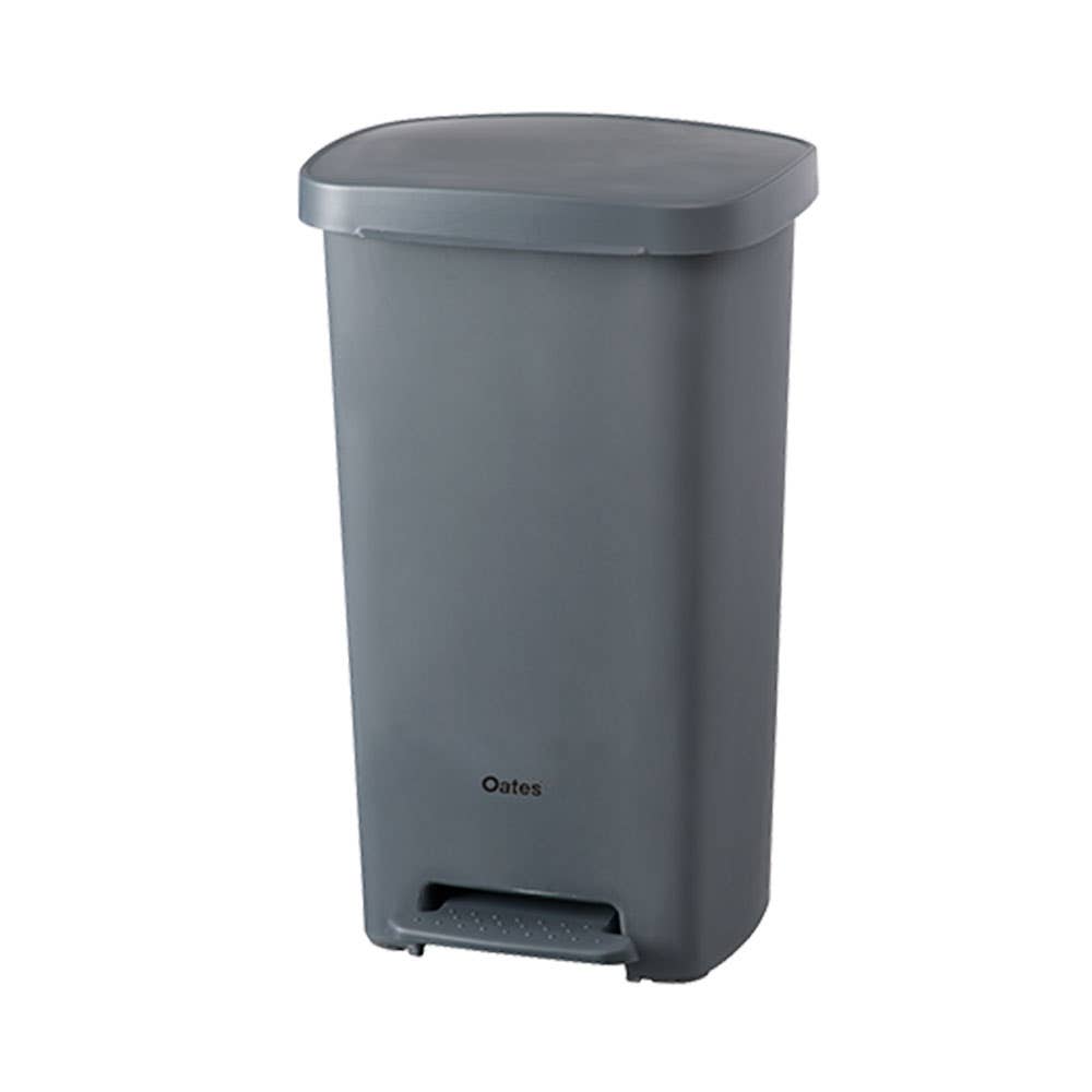 Plastic Rubbish Bin With Foot Pedal Grey 50L 302056 165955