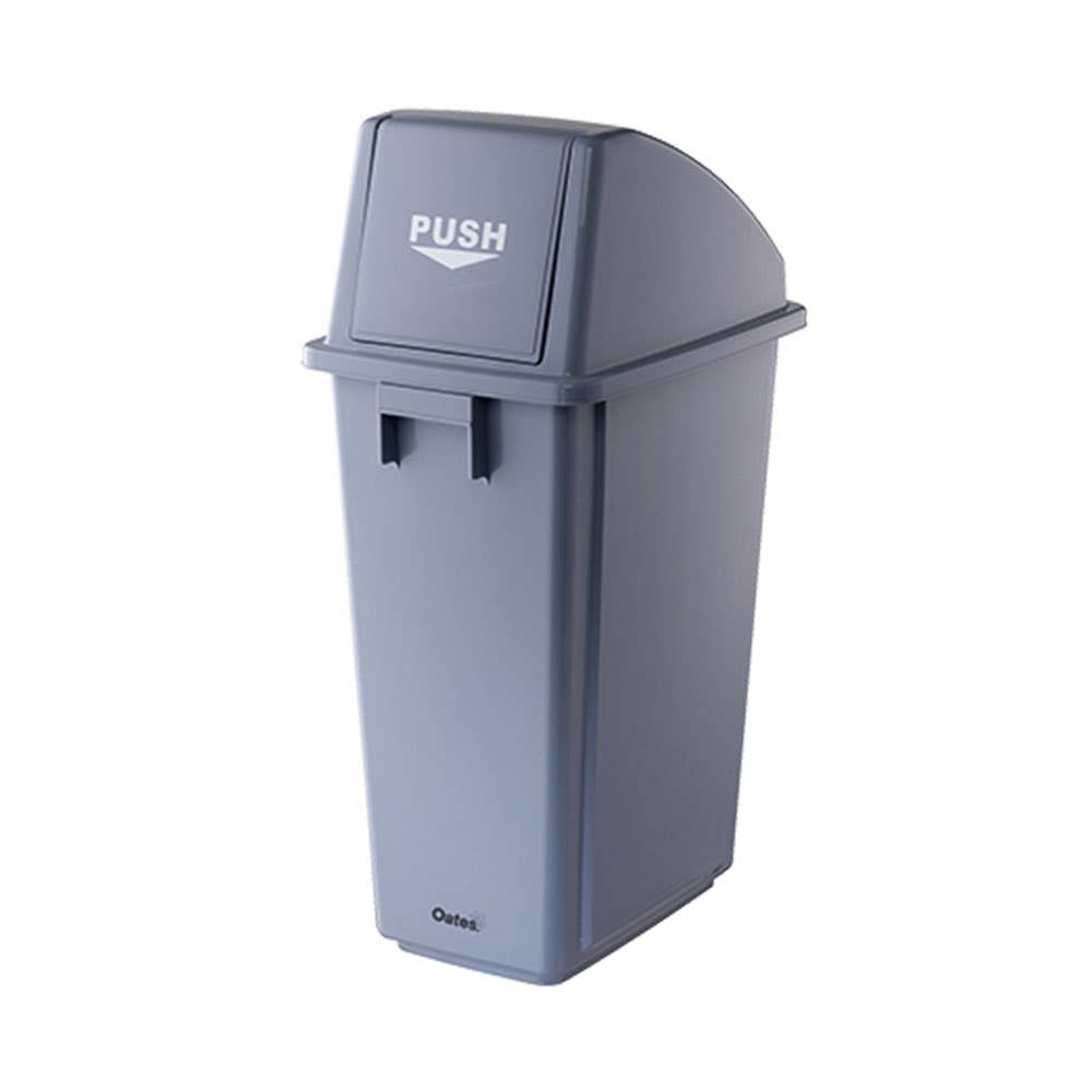 Flip Top Slimline Rubbish Bin 58L Grey 40039917 165958
